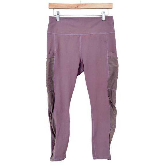 Fabletics Light Brown Cropped Leggings Sz M - Picture 5 of 5